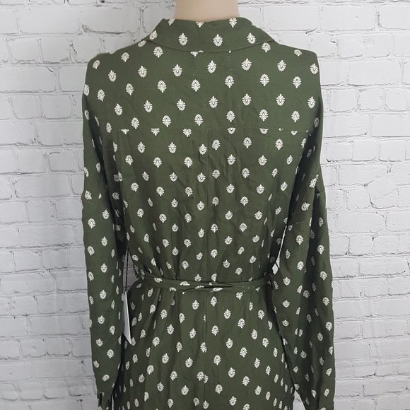 Lost + Wander Eucalyptus Jumpsuit Olive Green 4 - Picture 5 of 7